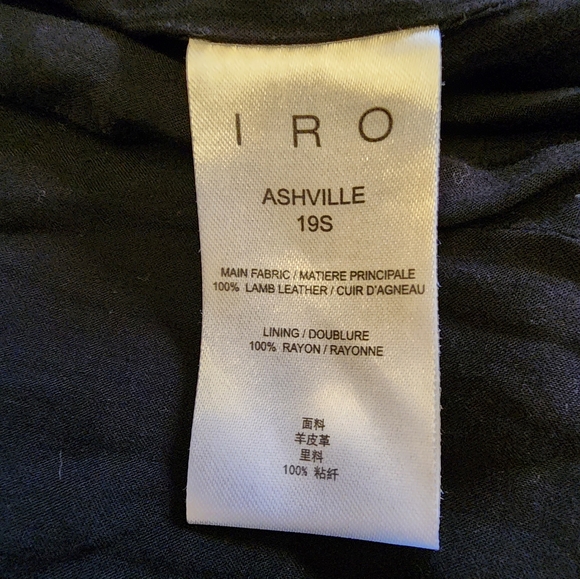 IRO Ashville Leather Moto Biker Jacket size 40 - Picture 9 of 17